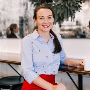 Draper James Bow Button Down